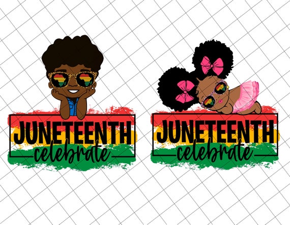 Juneteenth Celebrate Baby Boy & Girl Png, Juneteenth The Real Independence Png, Juneteenth Png, Black Power Png, African American Png