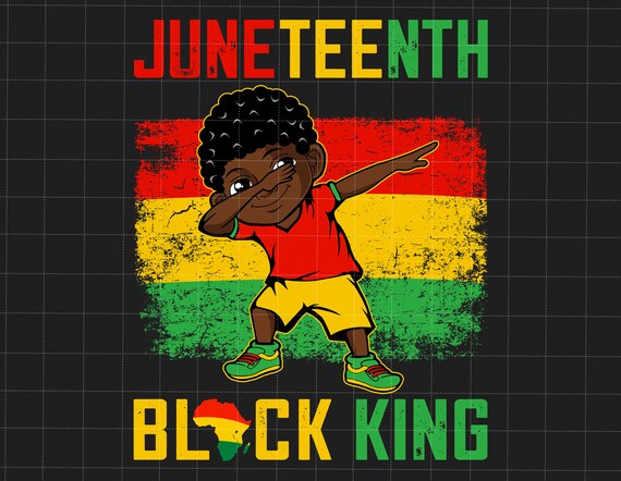 Juneteenth Black King Dabbing Boy Png, Juneteenth Kids Png, Afro Melanin Black Boy Juneteenth, African American Png, The Real Independence