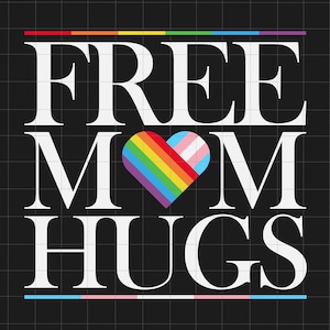 Gratis Mom Hugs Svg, LGBT Svg, LGBT Pride Svg, Gay Pride Svg, Pride Month, LGBTQ Svg, Pride Awareness, Gay Design Svg, mensenrechten Svg