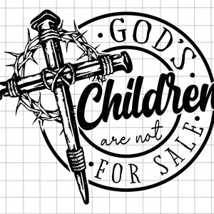 Gods kinderen zijn niet te koop SVG, bescherm onze kinderen, retro christelijke SVG, citeer godenkinderen SVG, geluid van vrijheid, onafhankelijkheidsdag