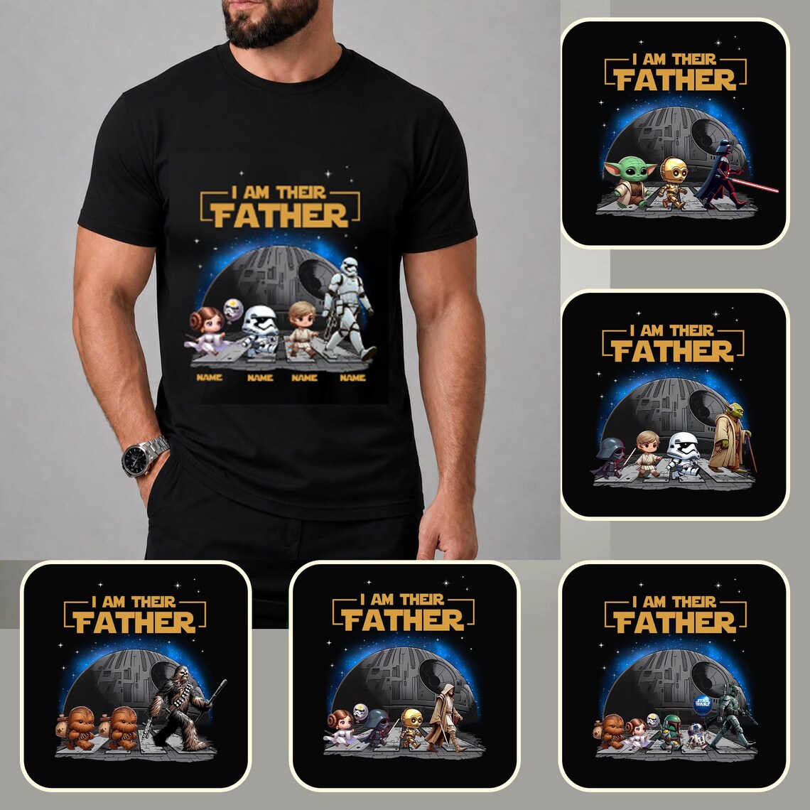 Custom I Am Their Father Png Bundle, Personalized Dad and Kids Name ...