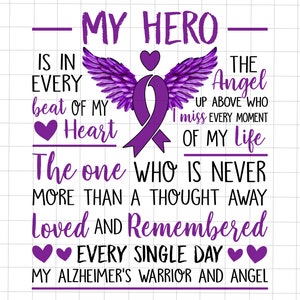 Mijn held is in elke slag van mijn hart Png, Alzheimer Png, Alzheimer's Association Png, Senior Care, Ribbon Png, Purple Day, dementiezorg