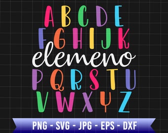 ABC Elemeno Svg, Back To School Svg, Teaching Svg, Teacher Svg, Teacher Life Svg, Kindergarten Teacher Svg, Alphabet Svg, Preschool Teacher