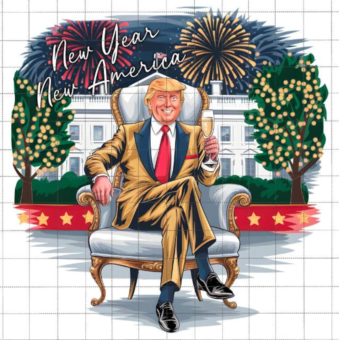 New Year Trump 2025 PNG, Happy New Year 2025 Era Meet Me at Midnight ...