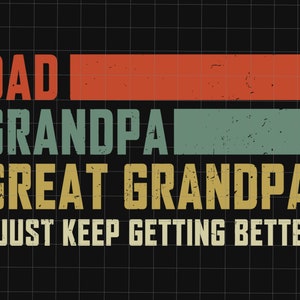 Papa opa overgrootvader Svg, vintage overgrootvader Svg, Retro papa Svg, Vaderdag Png, stiefvader Svg, Vaderdag Svg, grappig papa cadeau