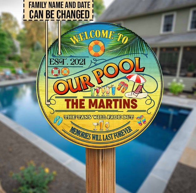 1 POOL/DECK/PATIO 20" WOOD SIGN PARTY/HUMOR SKINNY DIPPIN/SPLASH ZONE CHOICE 