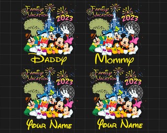 Bundle Custom Family Vacation Png, Magical Kingdom Png, Mouse And Friends, Family Trip Png, Family Trip 2024 Png, Family Png, Vacay Mode