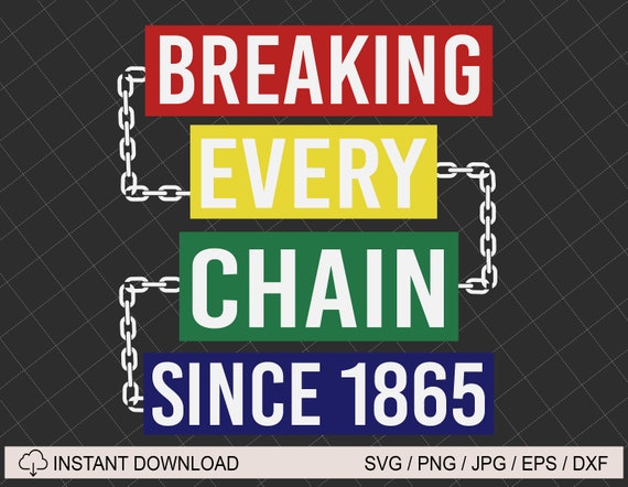 Breaking Every Chain Since 1865 Svg, Juneteenth The Real Independence Svg, Juneteenth Svg, Black Power Svg, African American Svg
