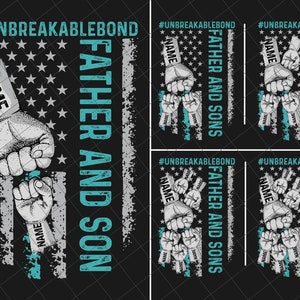 Padres e hijos personalizados Vínculo irrompible Png, Diseño de la bandera de Estados Unidos, Mano de papá e hijo, Juego de golpes de puño Png, Mano del padre Png, Día del Padre