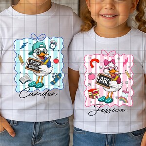 Personalized Silly Goose Back To School Png Bundle, Coquette First Day Of School Png, Boys School Design Png, Boy Girl Back To School Png