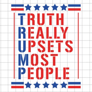 Truth Really Upsets Most People Svg, Trump 2024 Svg, Trump Wanted For President Svg, Trump Maga Ultra Svg, Republican Svg, Trump Supporter