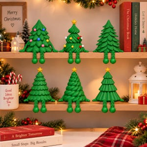 Flexi julgranspaket STL-filer, julhylla, ledade julgrans 3D-utskriftsfiler, omedelbar nedladdning