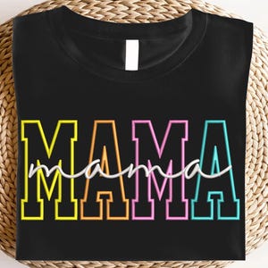 Disegno ricamo Mama Coquette, disegno ricamo applique Mama, disegno ricamo macchina, maglietta Mama per regalo festa della mamma da figlia