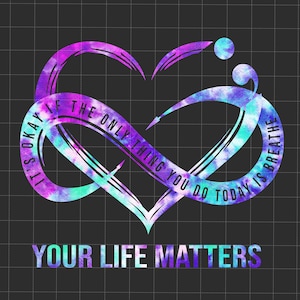 Your Life Matter Png, Semicolon Suicidal Prevention Png, Ribbon Suicide Depression Png, Mental Health Png, Prevention Suicide Awareness Png