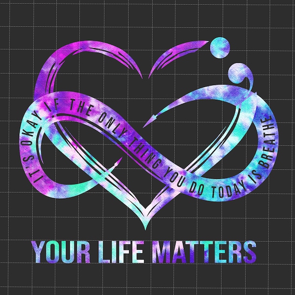 Your Life Matter Png, Semicolon Suicidal Prevention Png, Ribbon Suicide Depression Png, Mental Health Png, Prevention Suicide Awareness Png