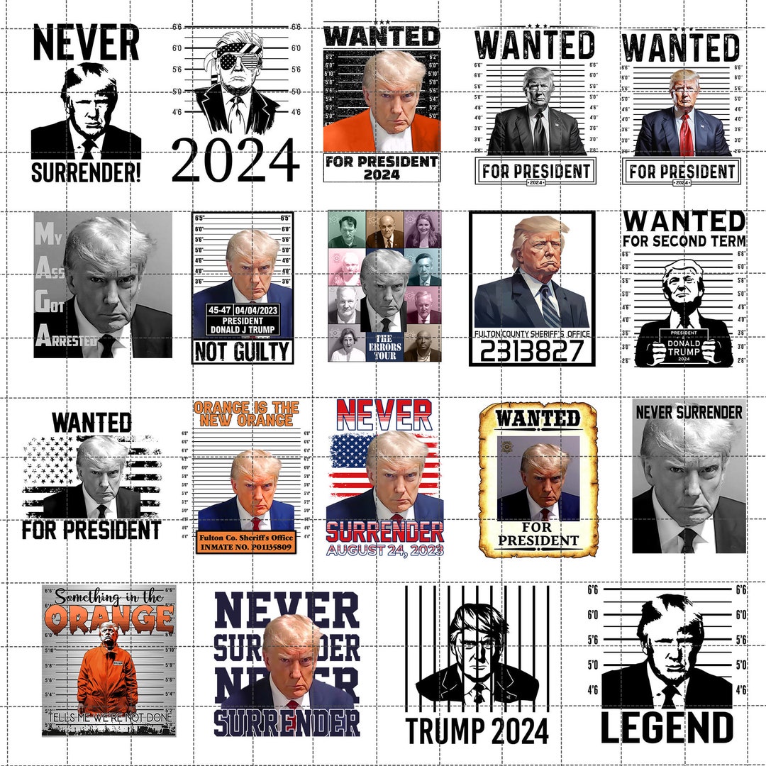 Trump Mugshot PNG SVG Bundle Trump Legend Svg Trump Never - Etsy Canada