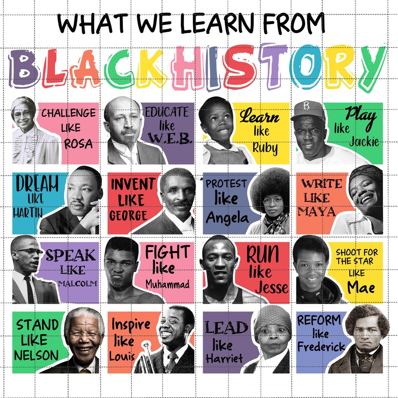 What We Learn From Black History Png, Juneteenth The Real Independence Png, Black Power Png, African American Png, Human Rights, Ancestors image 1