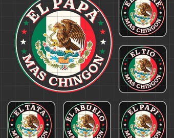 Bundle El Papa Mas Chingon Png, Papá Png, Dia Del Padre Png, Eres Mi Heroe Png, Gift For Dad, Funny Spanish Gift, Happy Father's Day Png