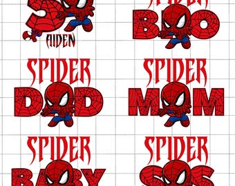 Custom Superhero Family PNG, Cartoon Movies Png, Birthday Trip PNG, Family Matching Shirts, Mother's Day, Mom And Kid Png, Family Party PNG