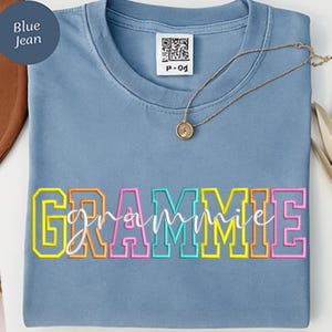 Grammie Appliqué Embroidery Design, Grandma Appliqué Embroidery, Grandma Shirt For Mother&#39;s Day Gift, Machine Embroidery Design 6 Sizes