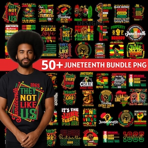50+ Juneteenth Bundle Png, Juneteenth 1865 Png, Celebrazione del Juneteenth, Storia dei neri Png, Free-ish Png, Non ci amano Png, Libertà dei neri