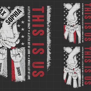Set personalizzato di pugni battenti per la famiglia, bandiera americana, mani dei genitori e dei bambini PNG, neonato, bambino, papà, mamma, pugni battenti PNG, mano della famiglia PNG