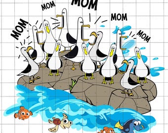 Mamma mamma mamma gabbiano png, vita nell'oceano gabbiano png, parco divertimenti avventura di pesci png, maglietta vacanza in famiglia png, mamma che trova cartone animato di pesce png