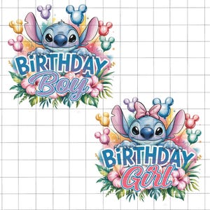 Personalisiertes Blue Alien Geburtstags-Kinder Png-Bundle, niedliche Live-Action-Karikatur, Blue Alien Charaktere Png, Live Actionfilm 2025, Magic Kingdom