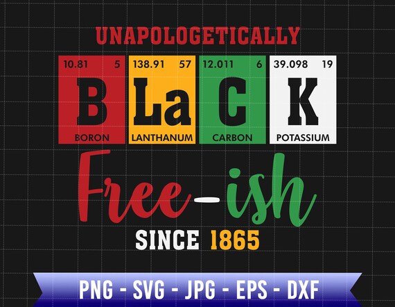 Unapologetically Black Free-Ish Since 1865 Svg, Juneteenth Since 1865, Black Freedom Svg, Juneteenth The Real Independence, African American