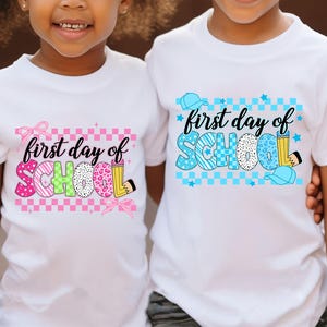 Kokette Erster Tag Der Schule Png-Bundle, Preppy Zurück in der Schule Png, Lehrer Png, Schule Bündel Png, Junge Mädchen zurück zur Schule, kariertes Design
