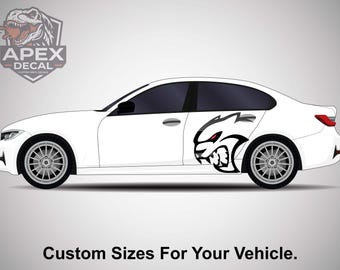 X2 aangepast formaat voertuigsticker | Predator Dino Eagle-stickers voor auto's en vrachtwagens | Auto vinylafbeeldingen exterieur | Sticker offroad-spierauto