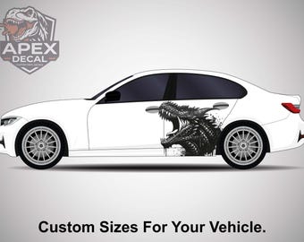 Sticker Japanse draken - vinyl grafische sticker Draco, sedan SUV-vrachtwagen - JDM aangepaste drakenkleurstelling