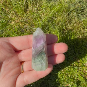 Fluorite Tower Natural Crystal Carving