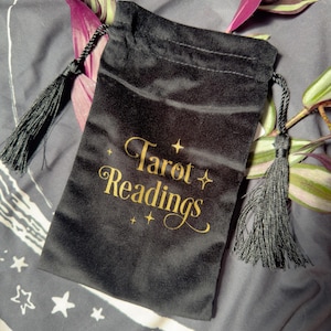 Velvet Tarot Card Bags with Drawstrings