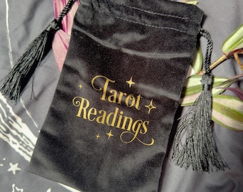 Velvet Tarot Card Bags with Drawstrings