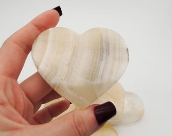 Onyx Heart Carvings Natural Crystal