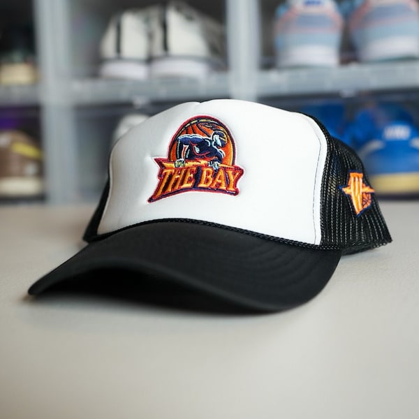 Golden State Warriors "The Bay" Trucker Hat Snapback NBA GSW GS Warriors Bay Area Basketball Team Custom Side Patch Hat