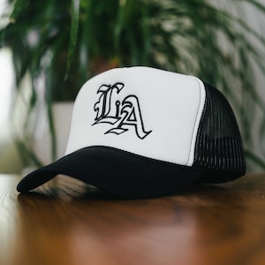 Casquette camionneur de baseball Los Angeles Dodgers LA | Dodgers de Los Angeles | à l&#39;envers LA | Bonnet brodé | Snapback | Ajustement personnalisé | Équipe de baseball