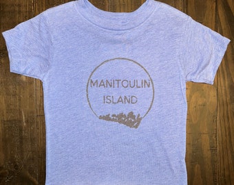 2T Toddler Manitoulin Island Blue T-Shirt | Blue Toddler T-Shirt | Manitoulin Island Toddler T-Shirt | Manitoulin Island Infant Clothing