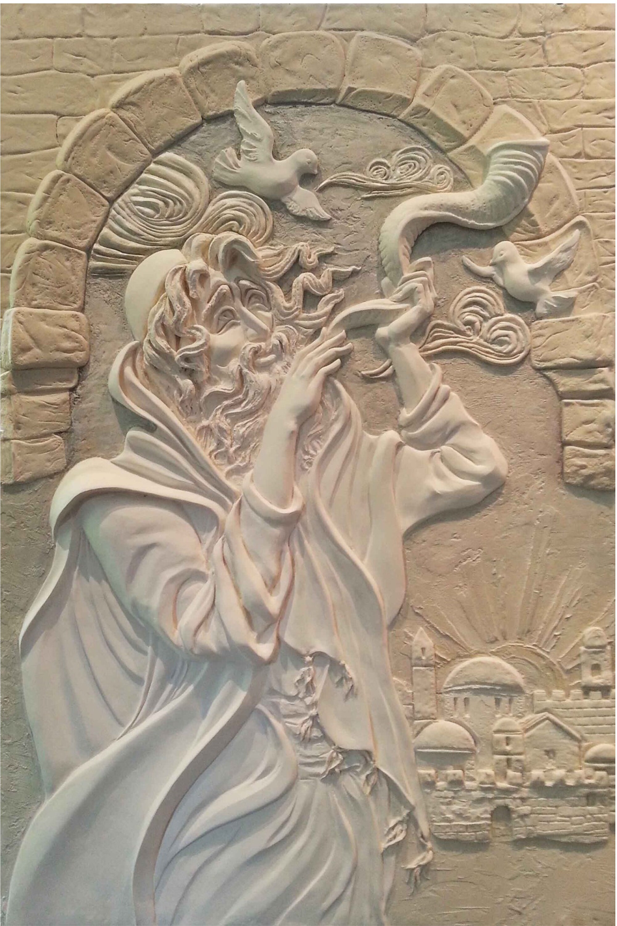 Sculptural Bas-Relief Shofar 122?81?5 ?? For The Interior