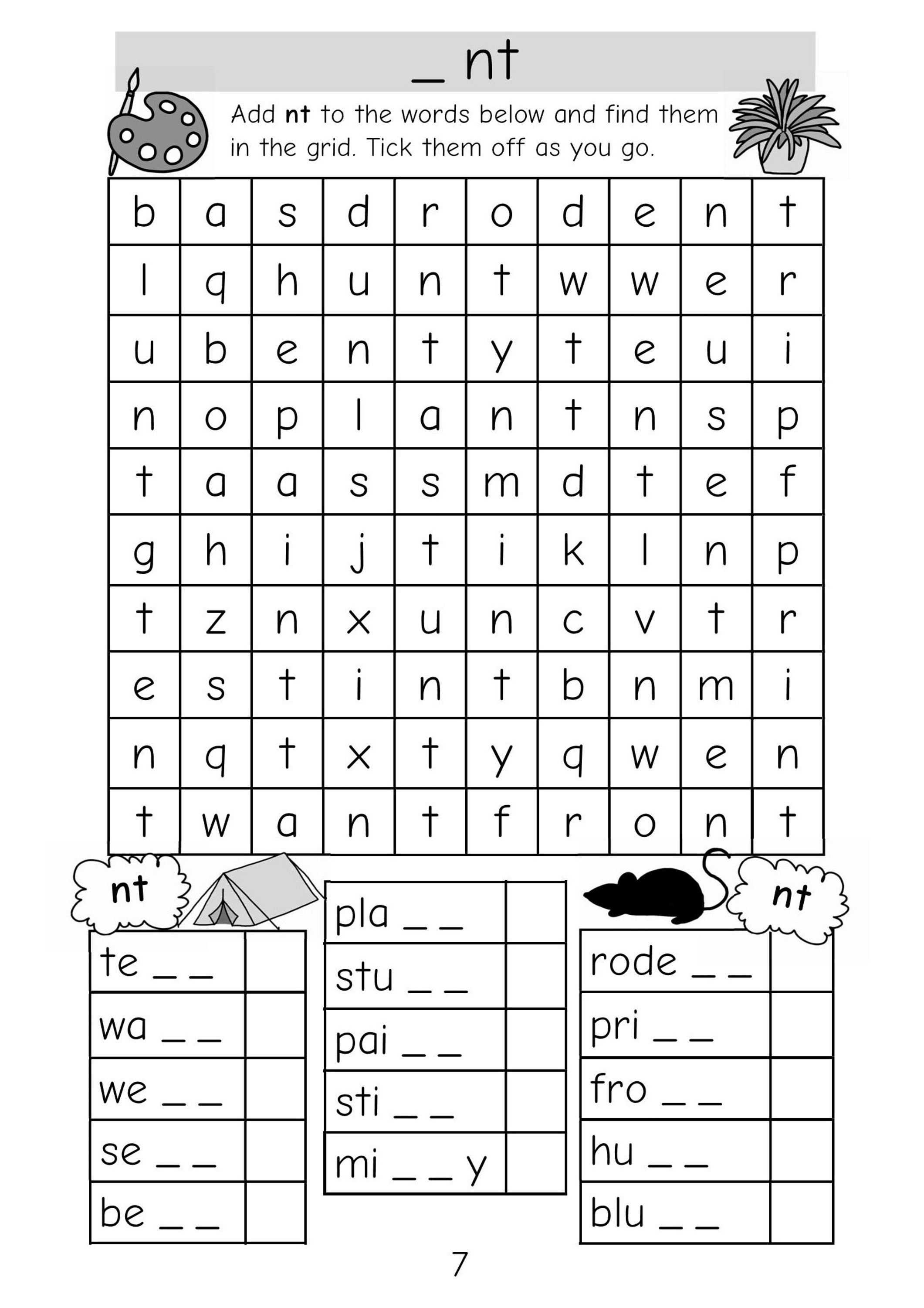 Phase 4 Phonics Book Word Searches Age 4+ Digital Download - Etsy