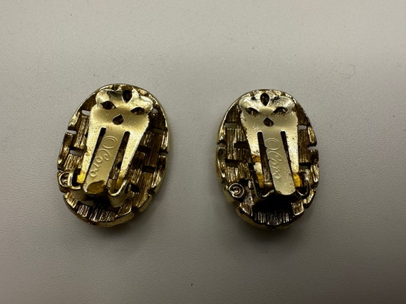 vtg Coro clip on earrings vintage statement costu… - image 4