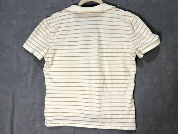 vtg RALPH LAUREN womens Polo Top White 100 cotton… - image 7