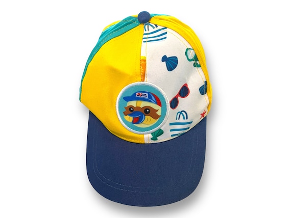 Vintage Boys blue Baseball cap golf hat cotton su… - image 1