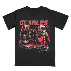 Charles Leclerc Vintage T-shirt | Formula 1 Ferrari racing tee | V2