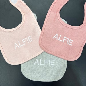 Personalised Baby Bib | Embroidered custom newborn baby bib | Kids Bib