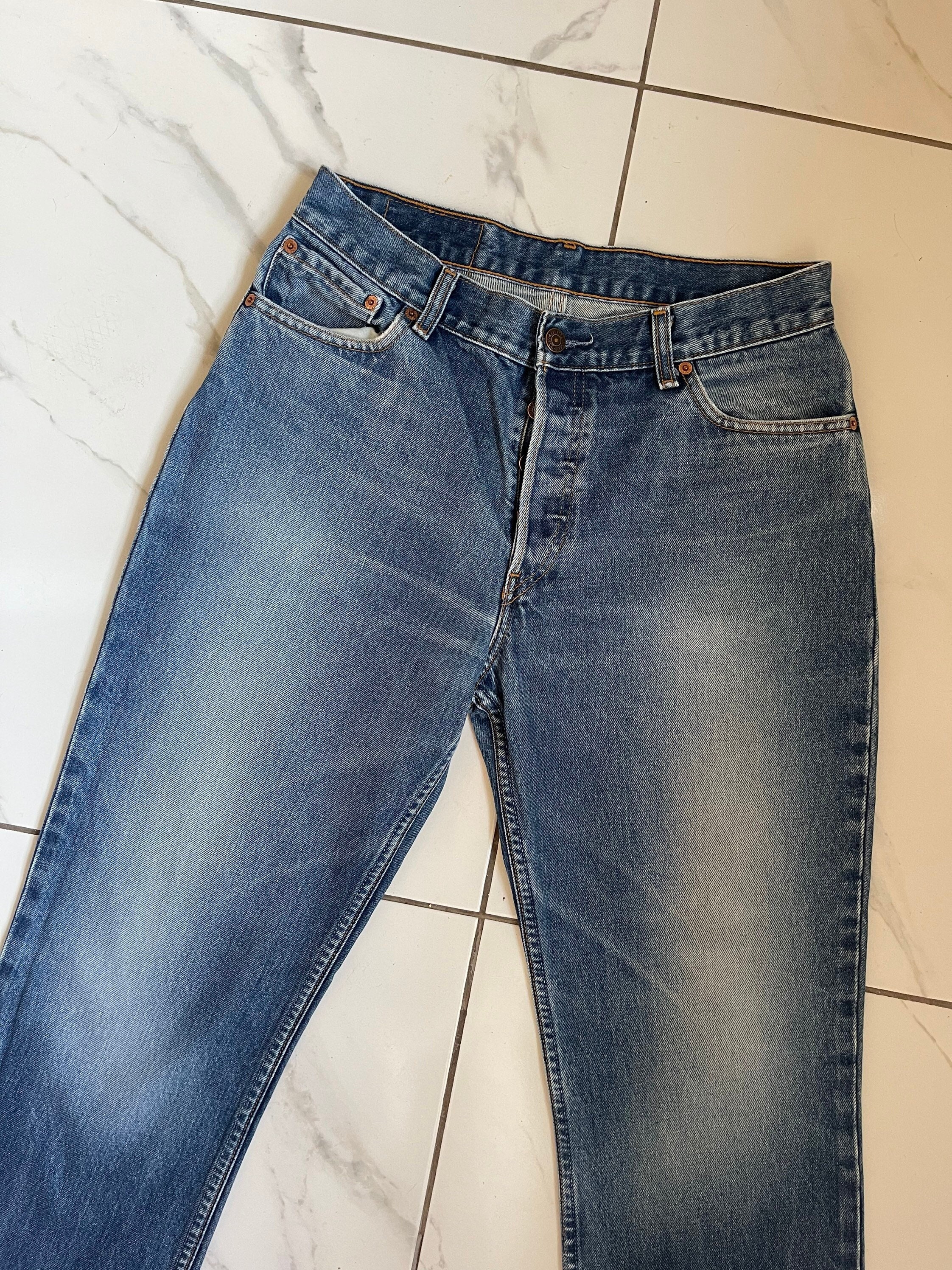 90s Vintage Distressed Faded Dark Wash Levi 575 Jeans Waist 29 Inch Leg 30  Inches Vintage Levi Jeans Straight Leg New -  Australia