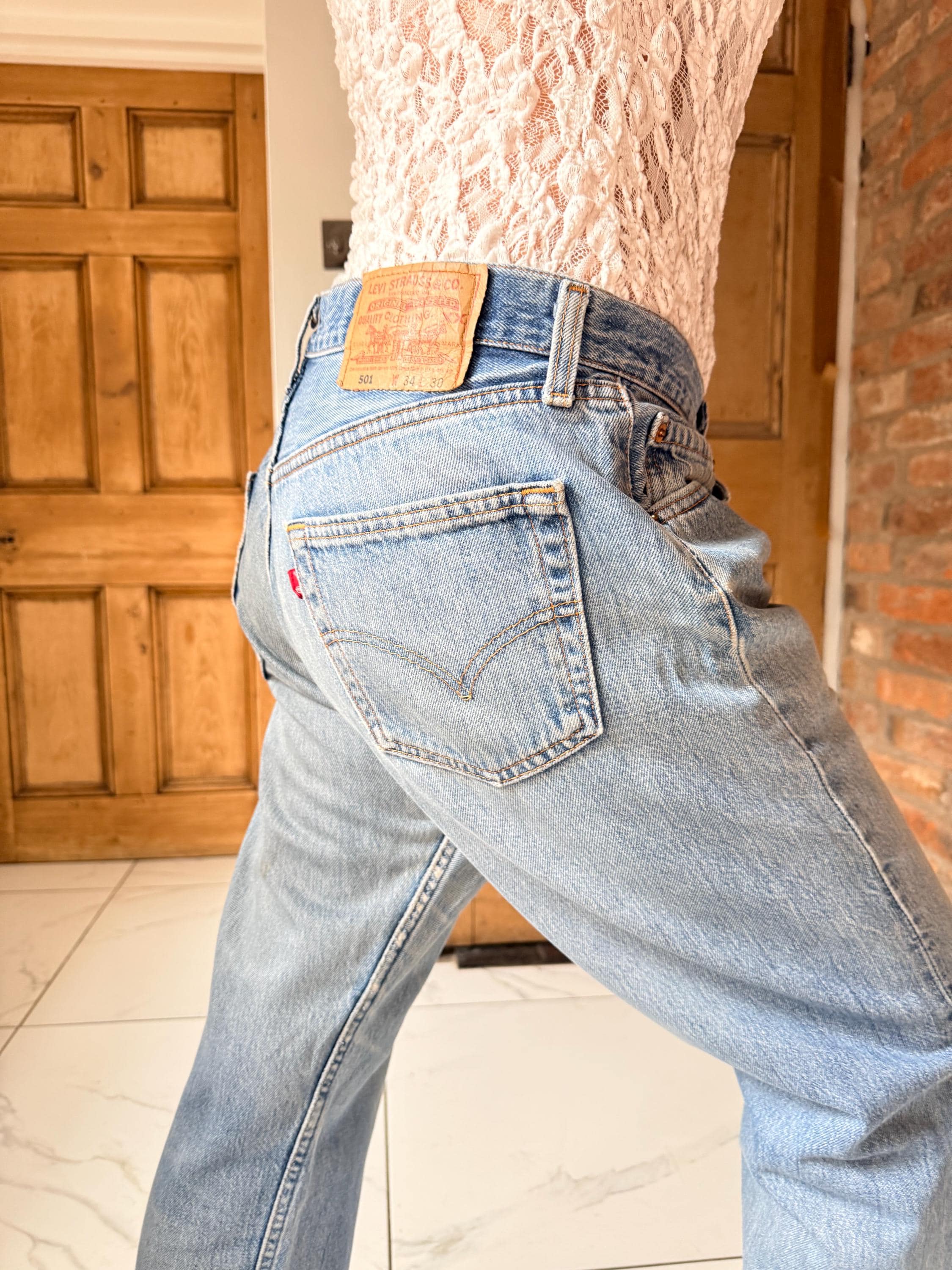 Womens Levis 501s 90s W32 - Etsy