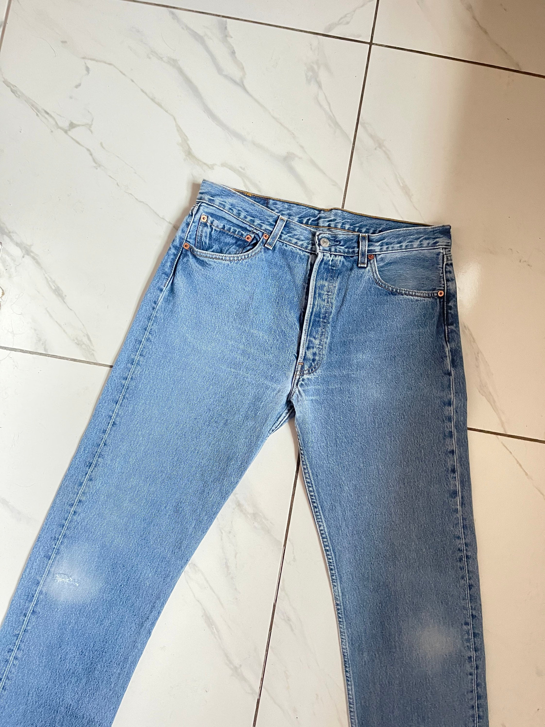 Waist 33 Leg 33 90s Vintage Levi 501s Jeans Vintage Faded - Etsy Norway