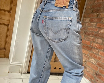 Taille 30 jambes 31 années 90 501 Levi Jeans bleu délavé vintage délavé levi Jeans jambe droite F2